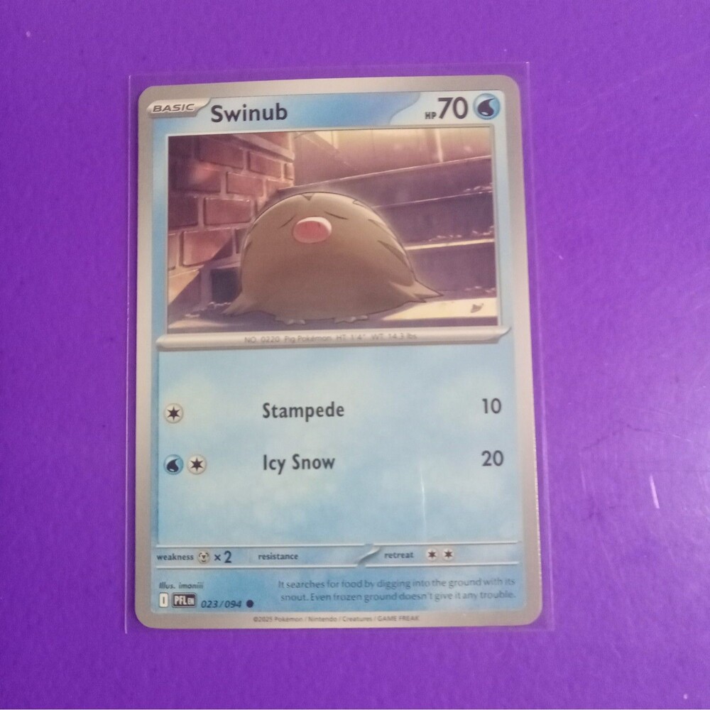 Swinub 023/094 Me02: Phantasmal Flames Reverse Holo